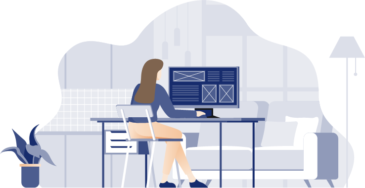 Illustration developpeuse web